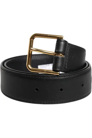 Dolce & Gabbana Belts, female, , 70 CM, Luxury Leather Belt with Metal Buckle