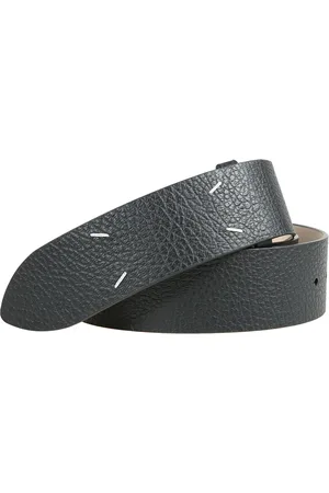 Maison Margiela Metallic Leather Belt with Four Stitches