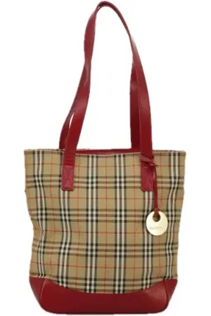 Burberry Pre-owned Tote Bags, female, , ONE SIZE, Pre-owned Canvas shoulder-bags