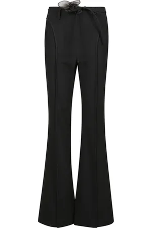 ROTATE Wide Trousers, female, , L, High-waisted Trousers with button and zip closure