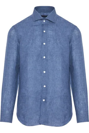 BARBA Casual Shirts, male, , 4XL, Italian Linen Shirt for Men