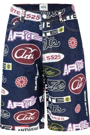 Arte Antwerp Casual Shorts, male, , W30, Blue Denim Relaxed Fit Shorts