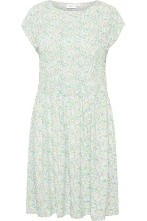 Saint Tropez Short Dresses, female, , XS, Floral Smock Dress Ice Water