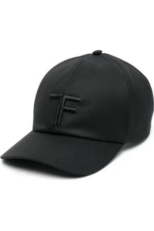 Tom Ford Caps, male, , L, Canvas + Leather Embroidered Cap