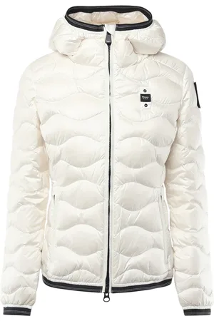 Blauer Winter Jackets, female, , L, Quilted Down Jacket with Striped Elastic