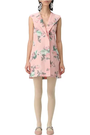 Serafini Shirt Dresses, female, , XS, Floral Taffeta Dress
