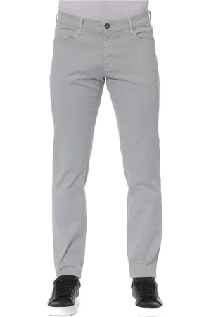 Trussardi Slim-fit Jeans, male, , W40, Stylish Jeans with Button and Zip