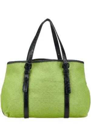 Bottega Veneta Pre-owned Tote Bags, female, , ONE SIZE, Pre-owned Canvas totes