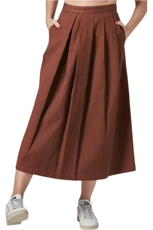 PENCE Midi Skirts, female, , L, Pleated Skirt in Trendy Style