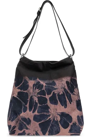 DRIES VAN NOTEN Tote Bags, female, , ONE SIZE, Black Shoulder Bag with Internal Pocket