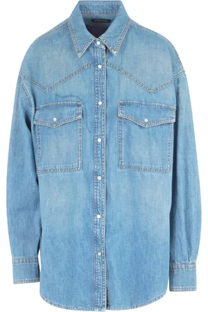 Dondup Denim Shirts, female, , S, Denim Shirt with Snap Buttons