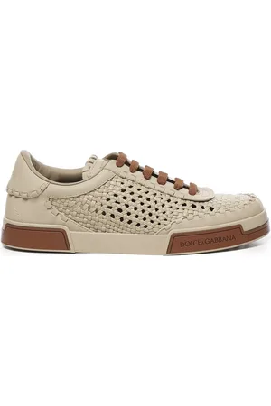 Dolce & Gabbana Sneakers, male, , 8 UK, Logoed Leather Trainers