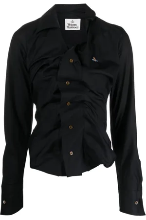 Vivienne Westwood Cotton Asymmetric Orb Logo Shirt