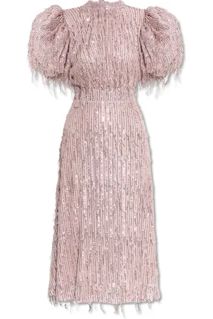 ROTATE Party Dresses, female, , S, Fringe and Shimmering Sequin Dress