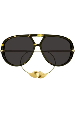 Bottega Veneta Sunglasses, female, , 63 MM, Drop Aviator Sunglasses