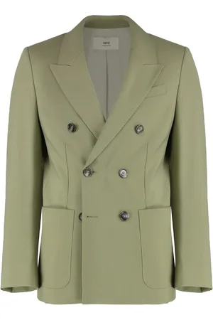 Ami Blazers, female, , XL, Wool Blend Double-Breasted Blazer