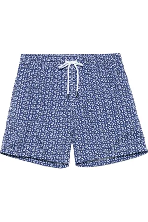 BARBA Beachwear, male, , M, Polyester Swim Shorts with Side Pockets