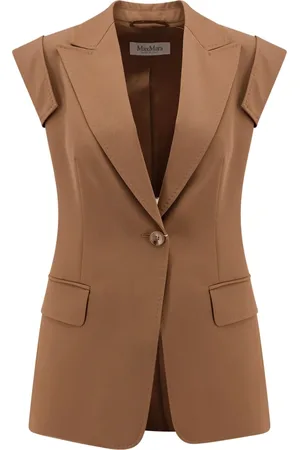 Max Mara Wool Coat Single Button Closure