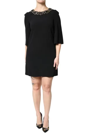 Dolce & Gabbana Short Dresses, female, , XS, Crystal Embellished A-Line Mini Dress