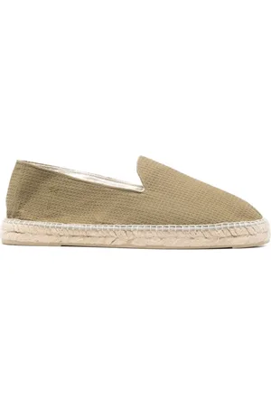 MANEBI Espadrilles, male, , 12 UK, Flat Shoes with Embroidered Logo