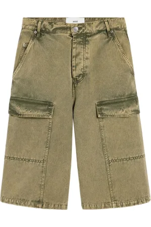 Ami Denim Shorts, male, , W31, Cargo Pocket Button Fly Shorts
