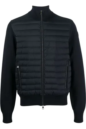 Moncler Down Jackets, male, , XL, Padded Contrast-Sleeve Jacket