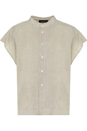 Fabiana Filippi Shirts, female, , S, Linen Shirt with Metal Beads Embroidery