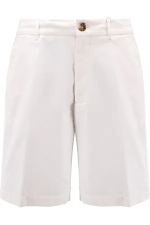 Brunello Cucinelli Cotton Shorts with Button and Zipper