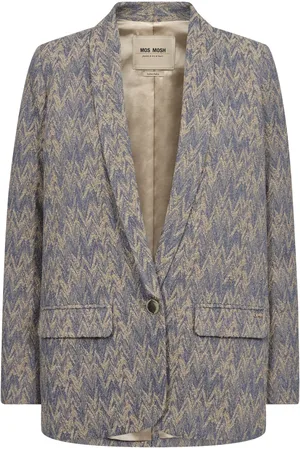 Mos Mosh Blazers, female, , M, Eve Blazer with V-Neck and Gold Button