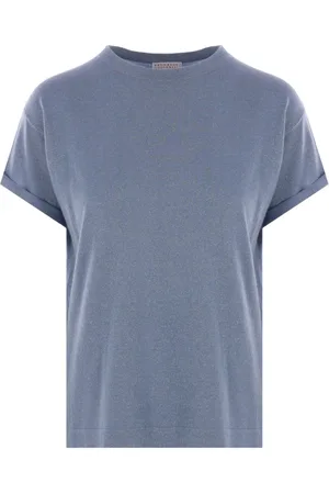 Brunello Cucinelli Crew Neck Jumper with Glitter Detailing