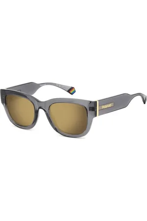 Polaroid Sunglasses, female, , 51 MM, Square Sunglasses with Metal Detail