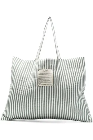 ALYSI Striped Tote Bag