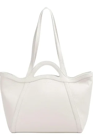 Coccinelle Tote Bags, female, , ONE SIZE, Leather handbag with front logo