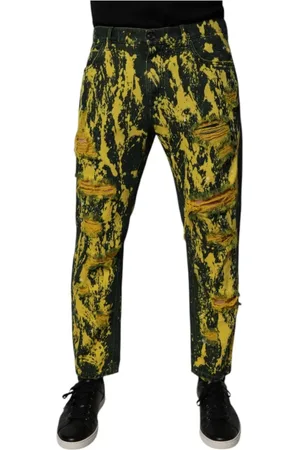 Dolce & Gabbana Slim-fit Jeans, male, , M, Tie Dye Skinny Denim Jeans