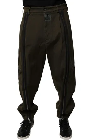 Dolce & Gabbana Loose-fit Jeans, male, , XL, Dark Cargo Jogger Trousers