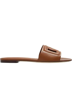 Dolce & Gabbana Sliders, female, , 5 1/2 UK, Bianca leather mules