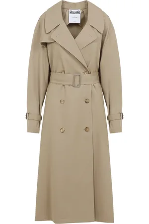 Moschino Neutral Tones Stylish Coat Aw24
