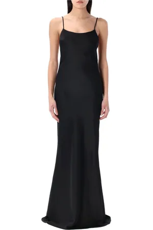 Andamane Maxi Slip Dress with Open Back