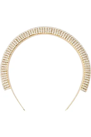 Paco rabanne Hair Accessories, female, , ONE SIZE, Metallic Gold Headband Crystal Accent