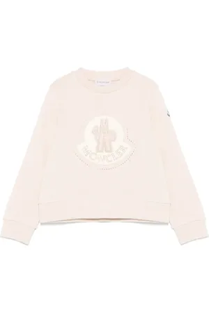 Moncler Sweatshirts, unisex, , 4 Y, Crewneck Sweatshirt with Beaded Embellishment
