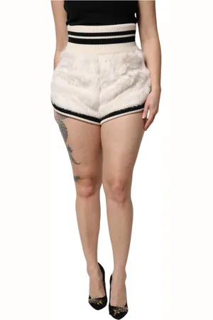 Dolce & Gabbana Short Shorts, female, , M, Faux Fur High Waisted Hot Trousers
