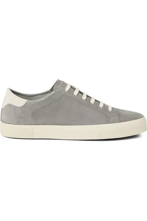 Brunello Cucinelli Sneakers, male, , 10 UK, Grey Lace-Up Sneaker with Logo Print