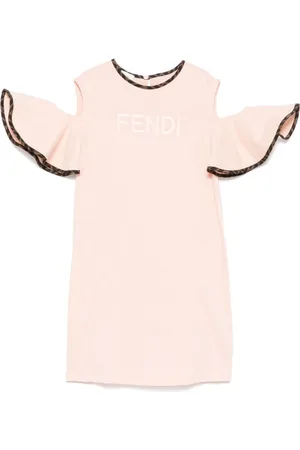 Fendi Dresses, female, , 4 Y, Red Dress for Girls
