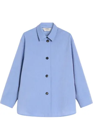 Max Mara Canvas Cotton Shirt Petrol