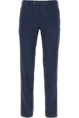 PT Torino Suit Trousers, male, , L, Stretch Cotton Navy Trousers