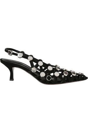 The Attico Pumps, female, , 6 UK, Grid Pumps with Back Strap and Elastic Heel Band