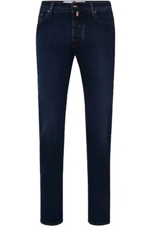 Jacob Cohen Slim-fit Jeans, male, , W33, Dark Bard Jeans with Contrast Stitching