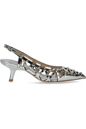 Ash Silver Bizarre Slingback Pump