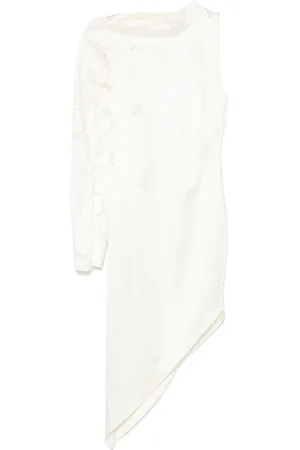 GENNY Floral Embroidered One Sleeve Dress