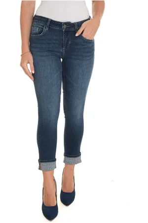 Liu Jo Cropped Jeans, female, , W33, Push Up Denim Jeans with Diamond Applications